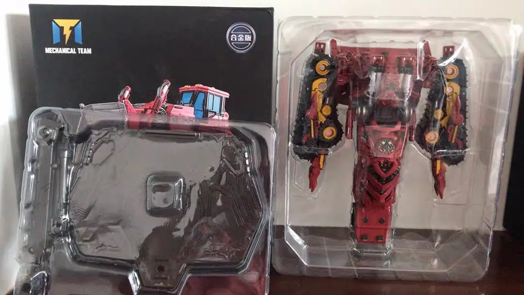 Mechanical Alliance Mechanical Team Mt-01 Mt01 Bulldozer (Rampage) Mt-04 Mt04 Crane(Hightower) (Oversized Studio Series Rotf Devastator ) 1
