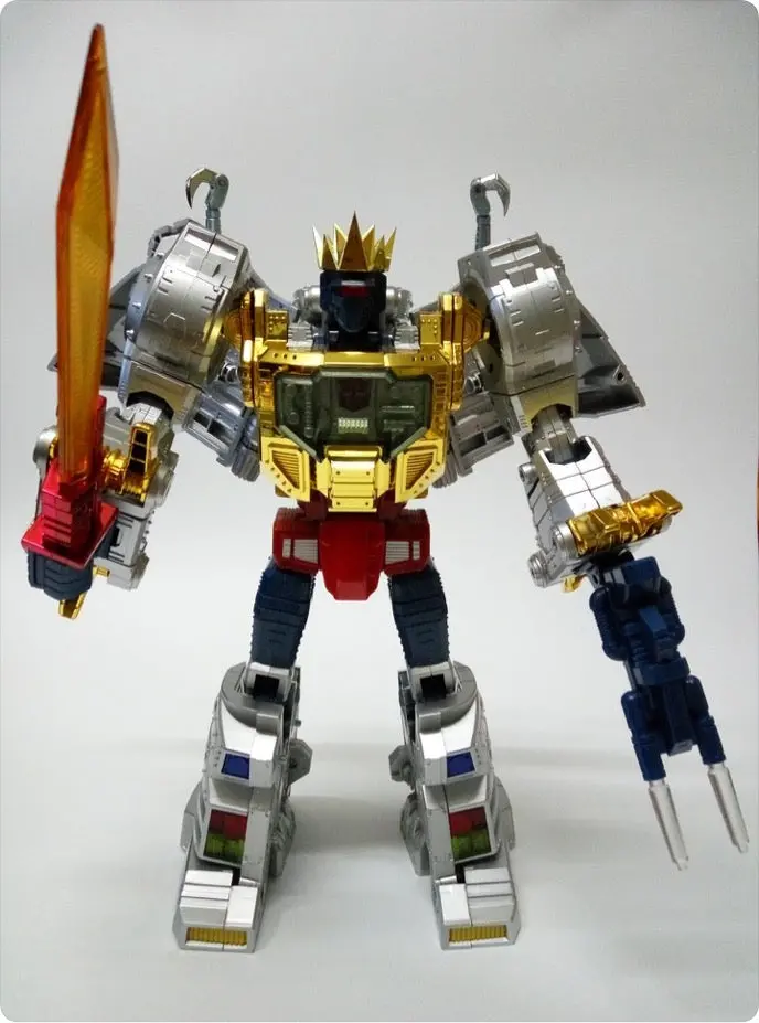 4Th Party Nb No-Brand Oversized Mp-08 Mp08 King Grimlock Rexius Prime (Oversized Mp-08 Metallic Painting, Non-Official Version) 29Cm / 11.5" 2