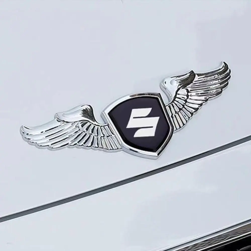 Metal Wings Suzuki 3D Sticker - 14Cm X 5Cm 1