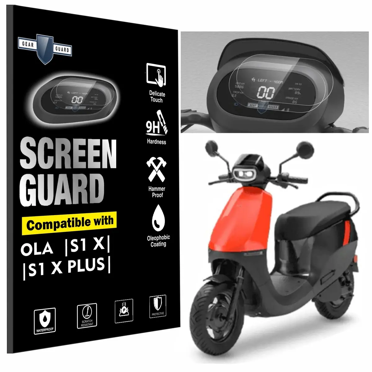 [2 Pack] Ola S1 X And S1 X Plus (Gen-3) Scooter Tft Instrument Cluster Digital Speed Meter Screen Protector [2025] 1