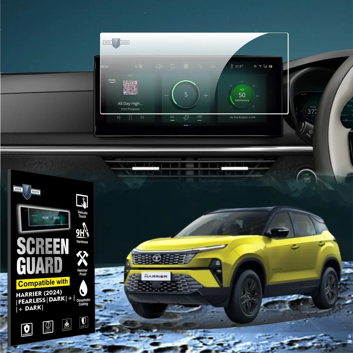 Tata Harrier Facelift Touch Screen Protector [2024-2025] 2