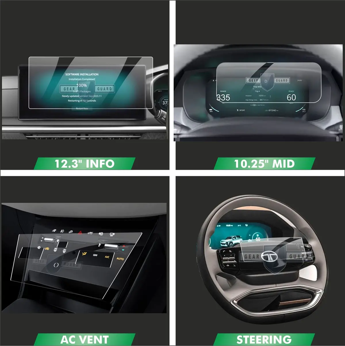 Tata Curvv Screen Protector Bundle – Premium Anti-Scratch Guard for 2023–2025 Models - Image 3