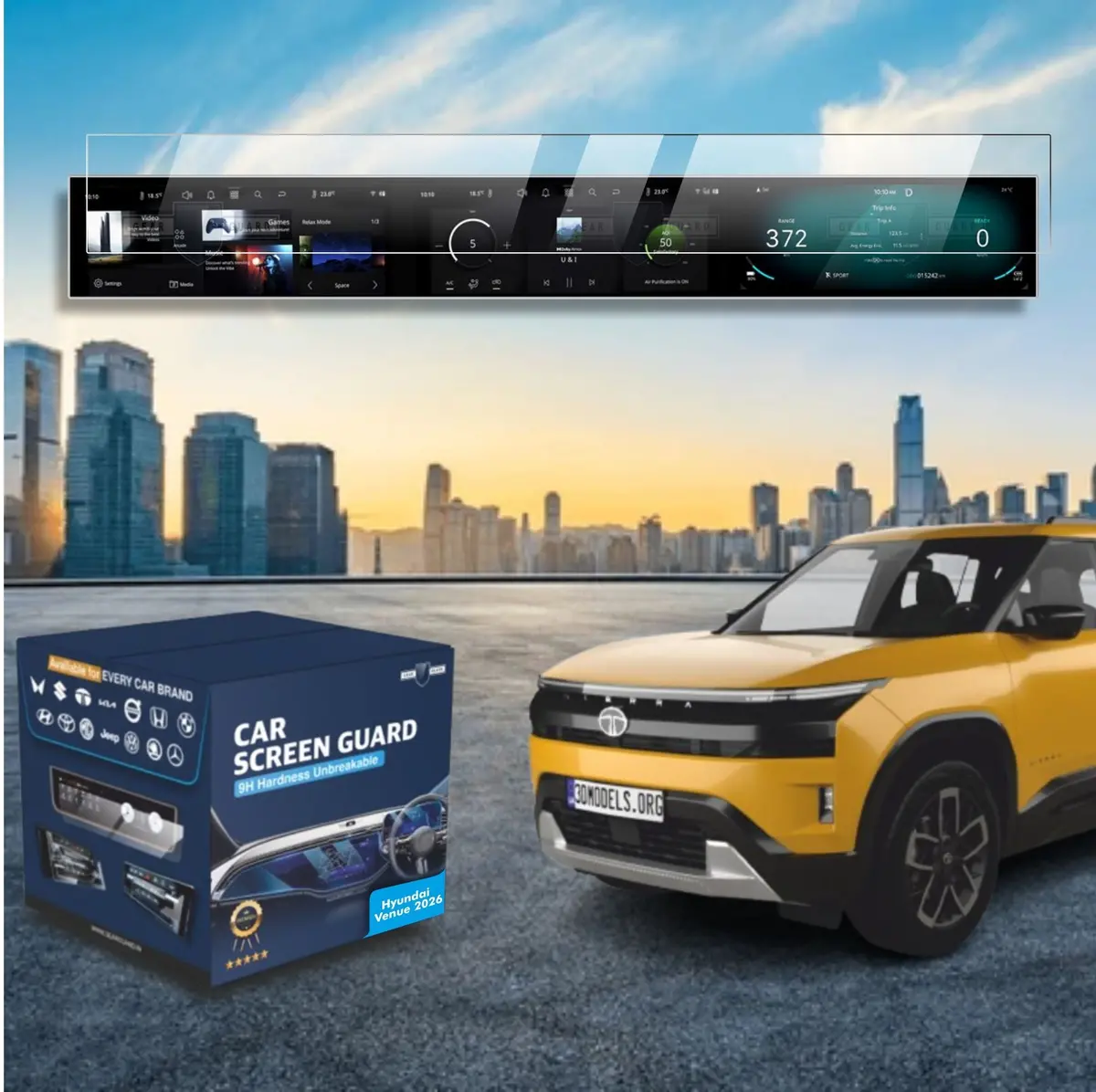 Tata Sierra Touch Screen Guard [2026] 1