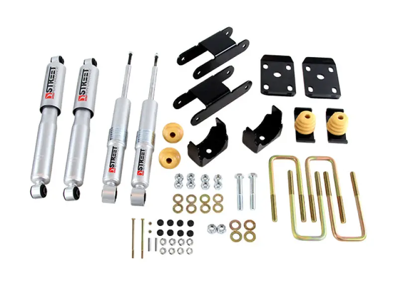 Belltech Street Performance Lowering Kit For 2018–2020 Chevy Colorado & Canyon – Front: 0–3″ Drop, Rear: 4″ Drop 1