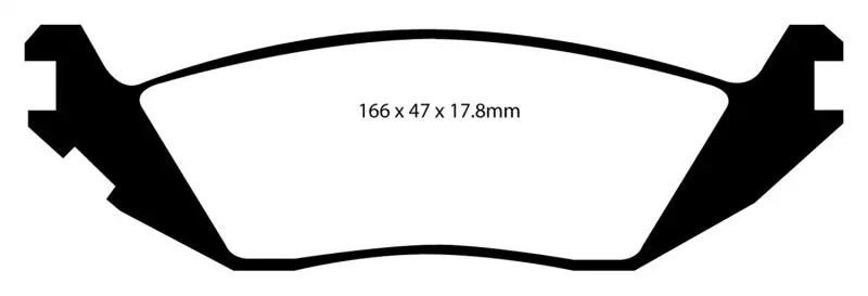 Ebc 06-09 Chrysler Aspen 4.7 Greenstuff Rear Brake Pads 1